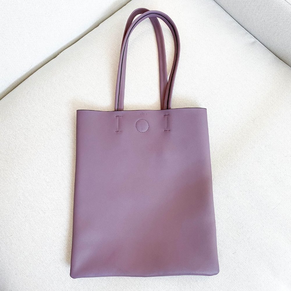 The Ava Genuine Leather Tote Bag Purple - Picture 6 of 11